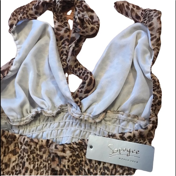 Lpogee  summer dress Size med.  133. LG/GR/GR - Picture 3 of 4